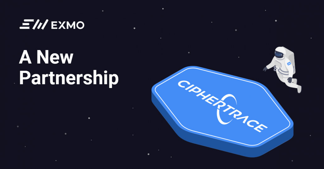 EXMO CipherTrace partnership banner