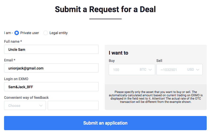 Submit request